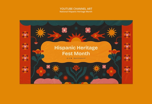 Diseño de plantillas para el Mes Nacional del Patrimonio Hispano