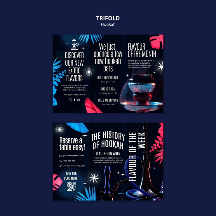 PSD diseño de plantillas de narguile