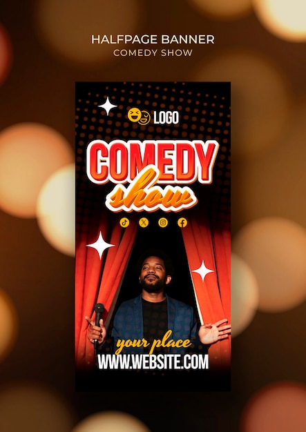 Diseño de plantillas de programas de comedia