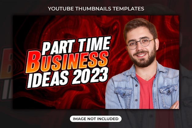 Diseño de plantillas psd para el banner web de miniatura de vídeo de Youtube
