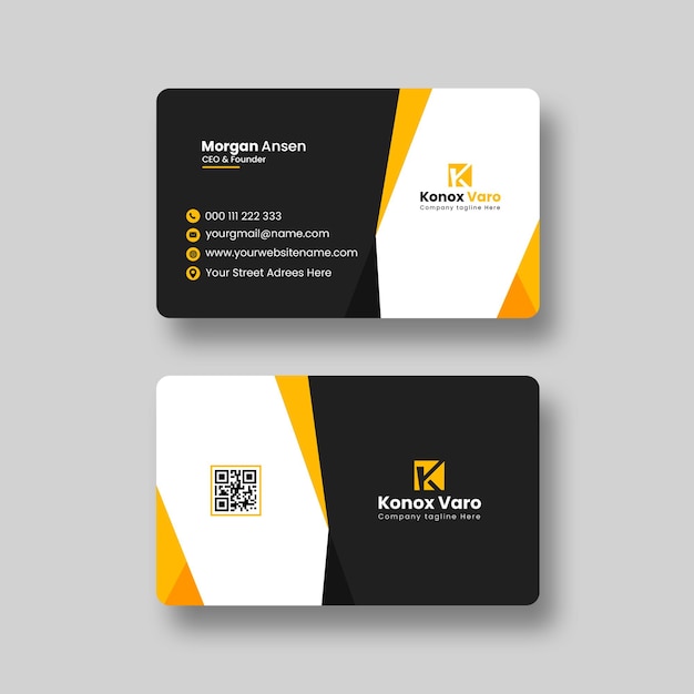 Diseño de plantillas PSD de Clean Business Care de color amarillo
