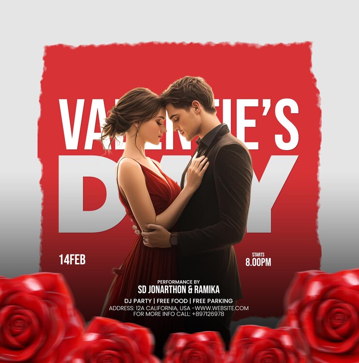 Diseño de plantillas de publicaciones en las redes sociales para el día de San Valentín