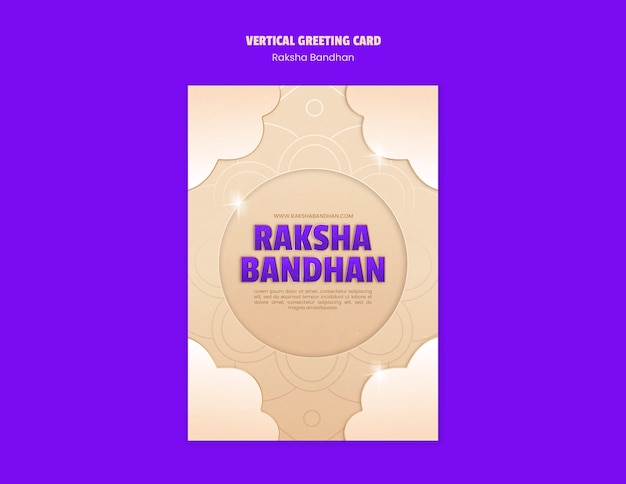 Diseño de plantillas de Raksha bandhan