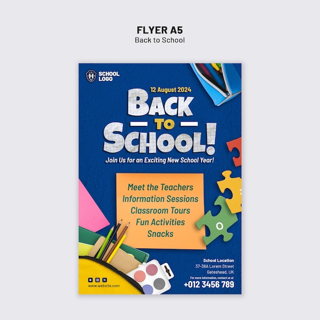 Diseño de plantillas de regreso a la escuela