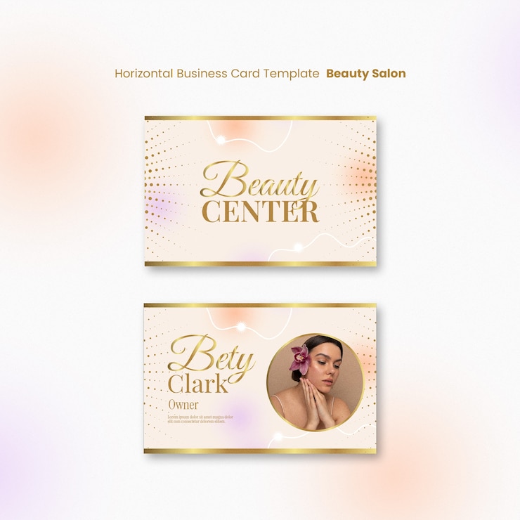 PSD diseño de plantillas de salones de belleza