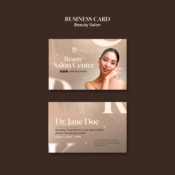 PSD diseño de plantillas de salones de belleza