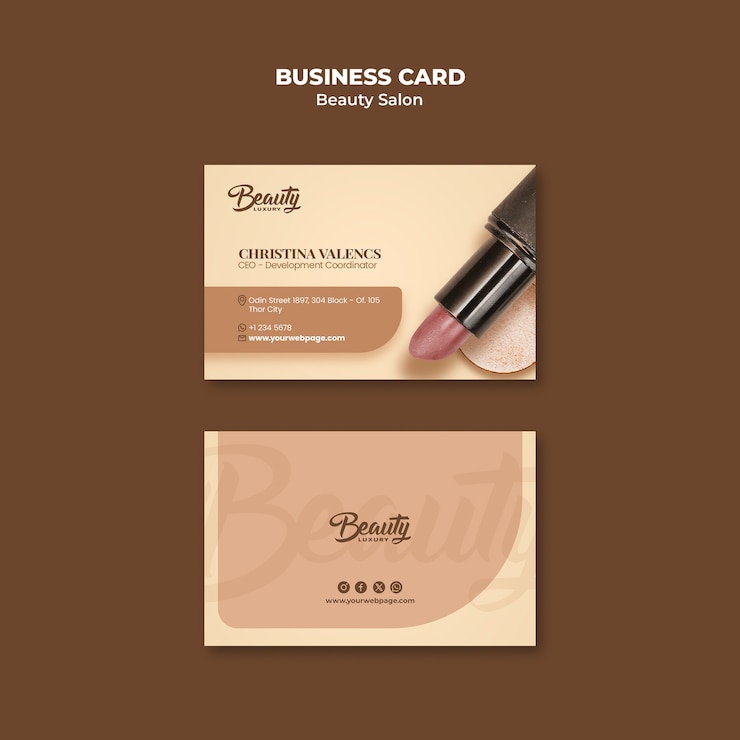 PSD diseño de plantillas de salones de belleza