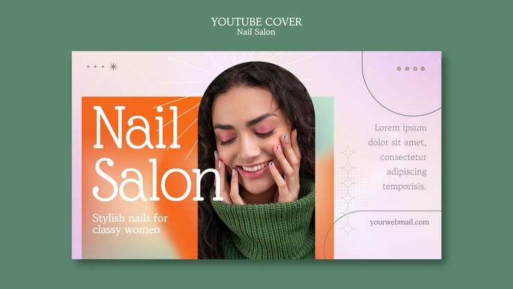 PSD diseño de plantillas para salones de uñas