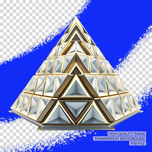 PSD diseño poligonal 3d png clipart trasfondo aislado transparente