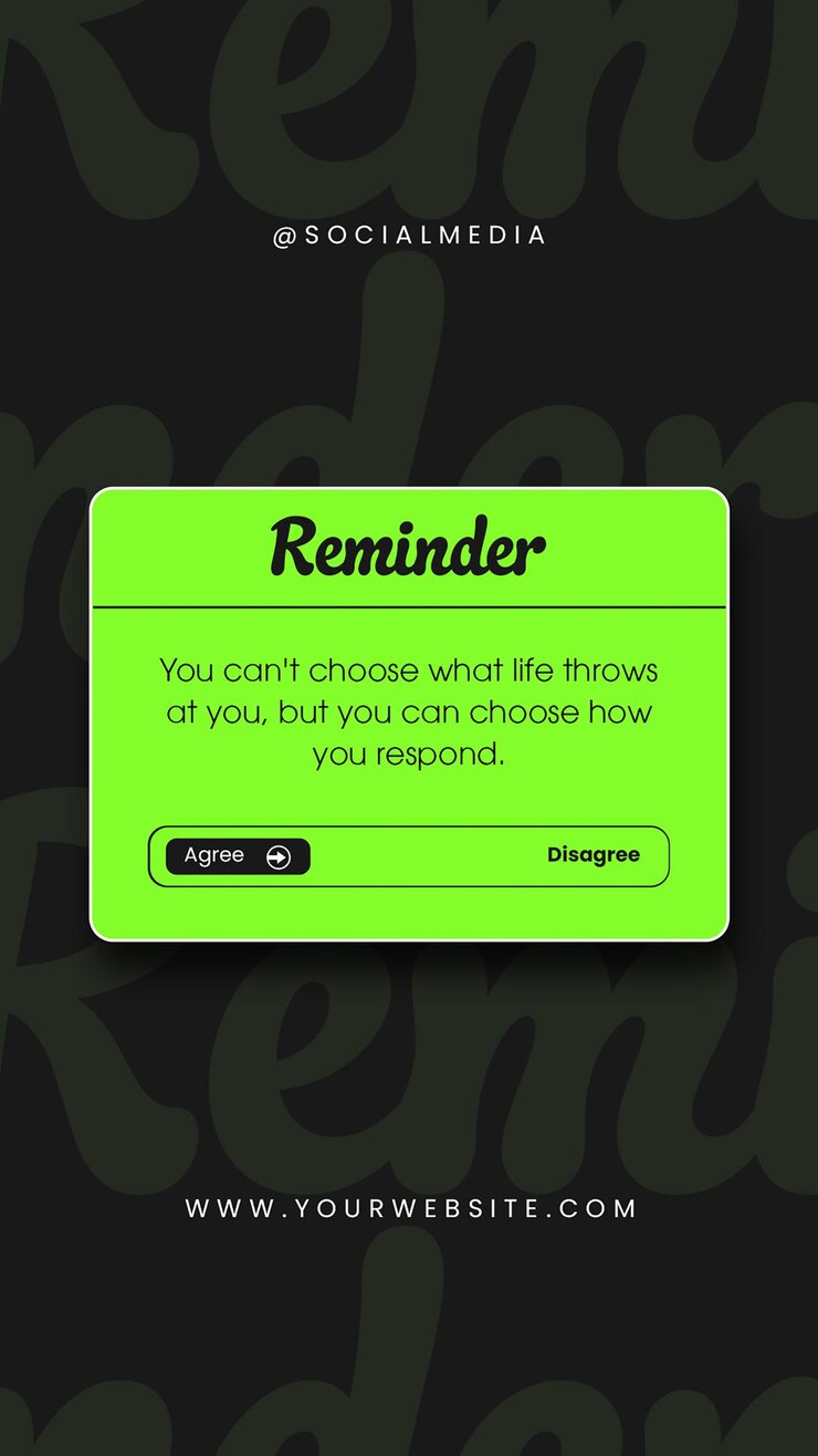 PSD diseño pop-up de notificación de recordatorio de psd para redes sociales y plantilla de historia de instagram