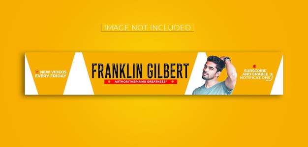 Diseño de portada de canal de youtube premium psd