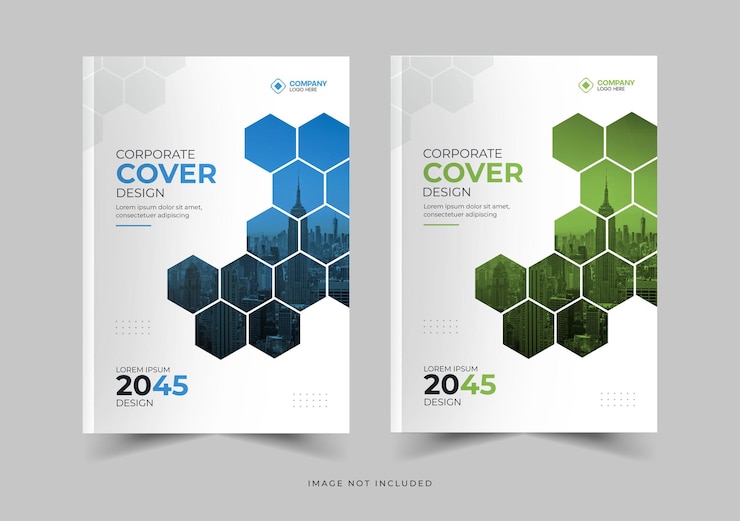 PSD diseño de portada de folleto de portada de libro de negocios o informe anual y portada y folleto de perfil de empresa