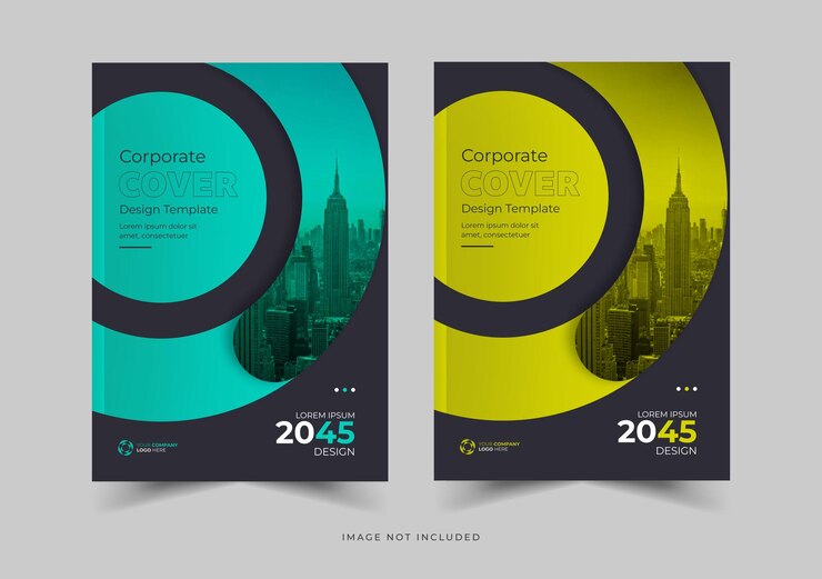 PSD diseño de portada de folleto de portada de libro de negocios o informe anual y portada y folleto de perfil de empresa