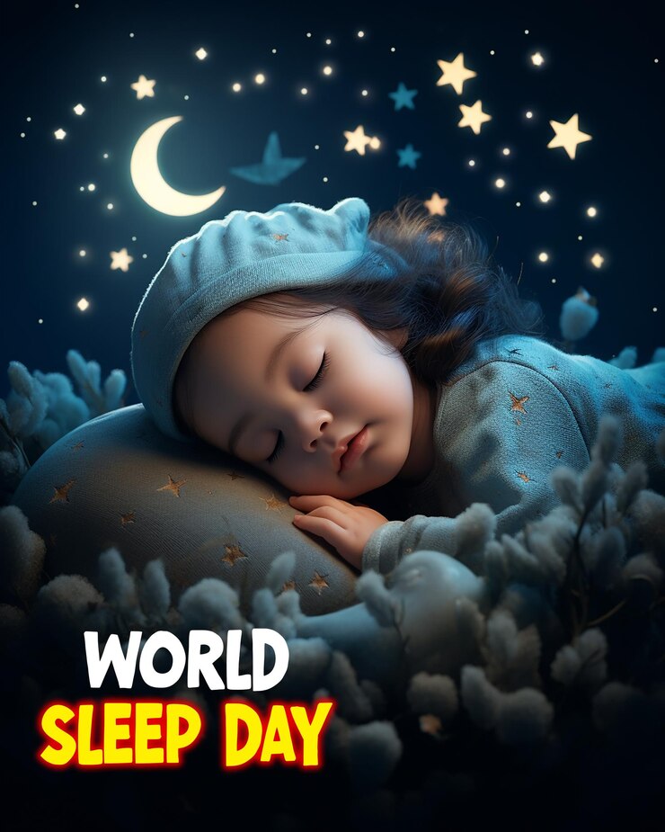 PSD diseño de post en las redes sociales del día mundial del sueño hecho por ai