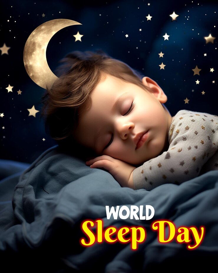 PSD diseño de post en las redes sociales del día mundial del sueño hecho por ai