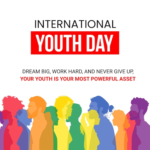 Diseño de postales para el Día Internacional de la Juventud