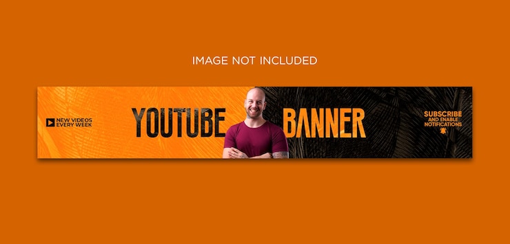PSD diseño profesional de portadas de banners de youtube