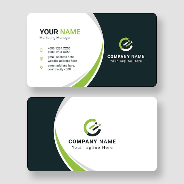 Diseño profesional de tarjetas de visita para gerente de marketing