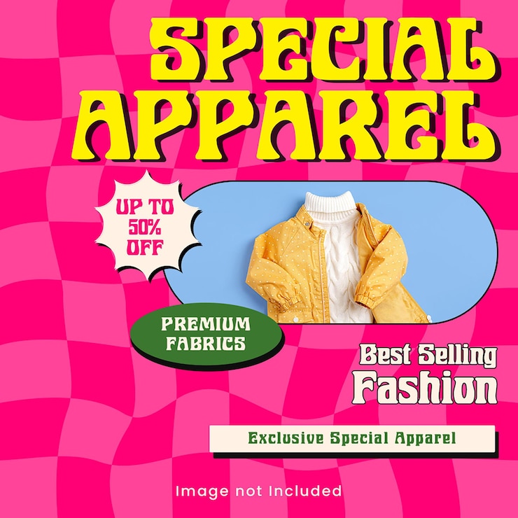 PSD diseño promocional especial de ropa de moda para redes sociales e instagram plantilla de publicación psd