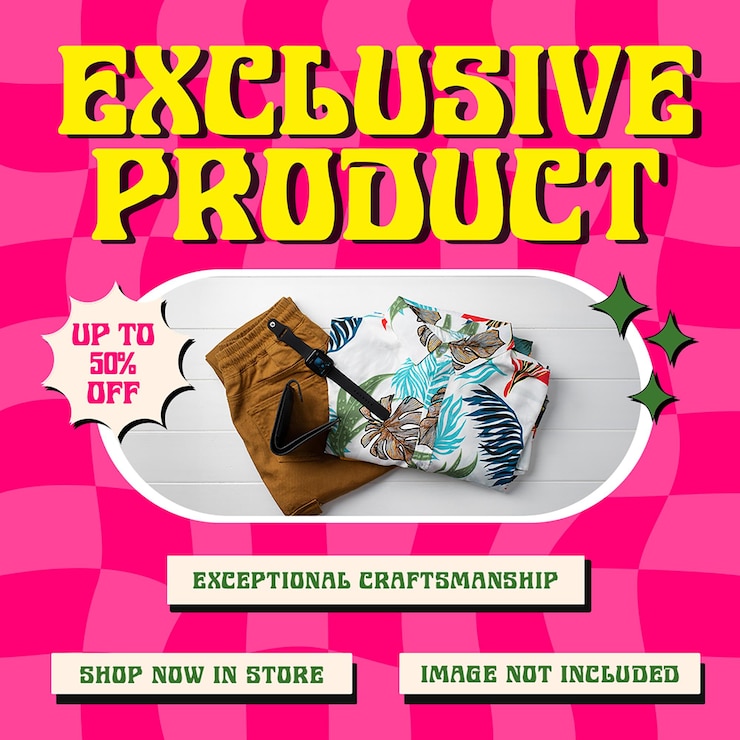 PSD diseño promocional de moda de producto exclusivo para redes sociales e instagram