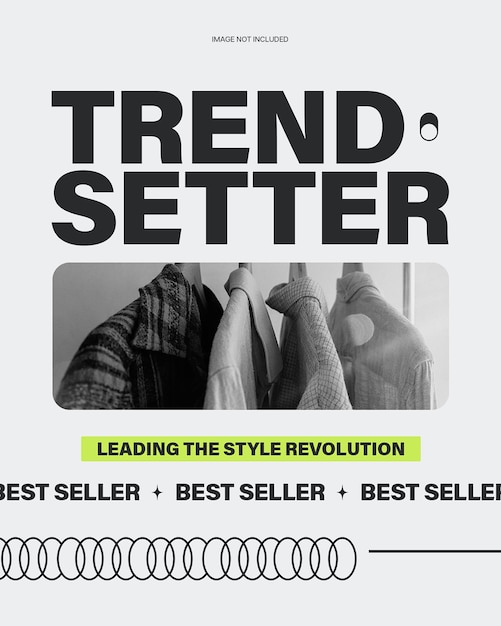 Diseño promocional de moda trendsetter para las redes sociales y la plantilla de publicaciones de Instagram PSD