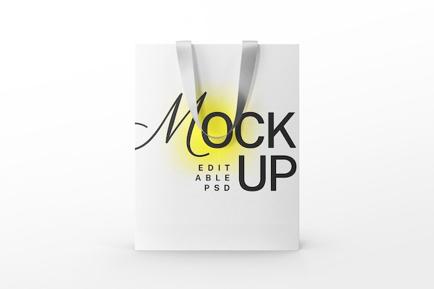 diseño de psd de plantilla de maqueta de bolsa de tienda de mercado