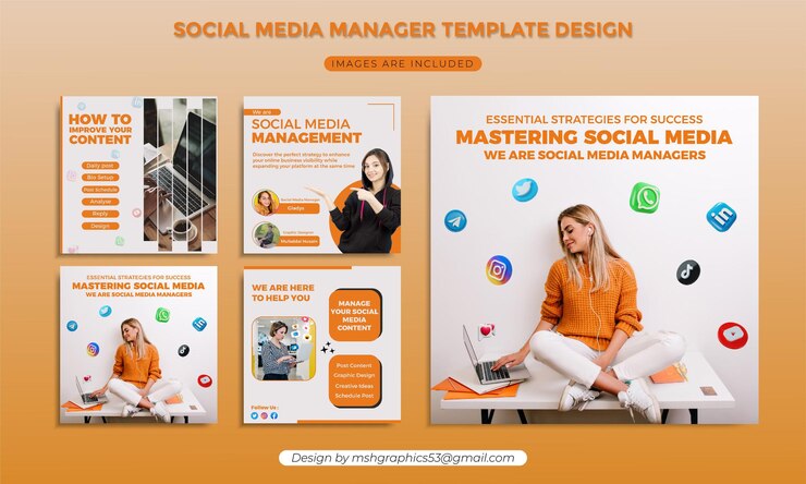Diseño de publicación de Social Media Manager para Facebook e Instagram