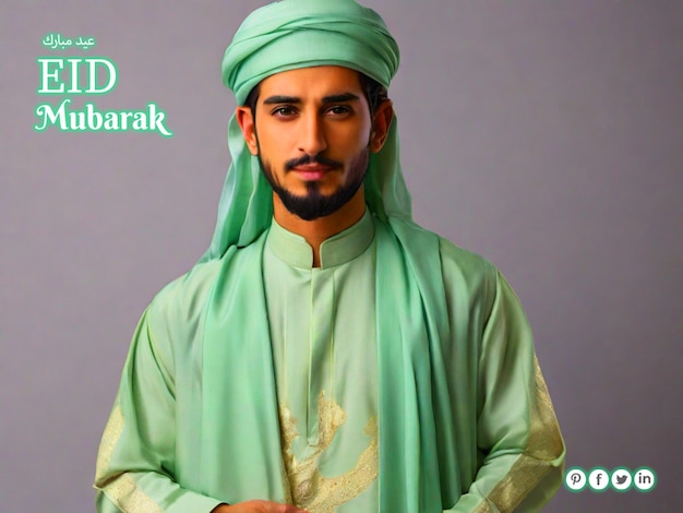 Diseño de publicaciones en las redes sociales de Eid Mubarak