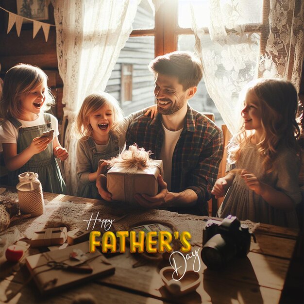 PSD diseño de publicaciones sociales para el día del padre