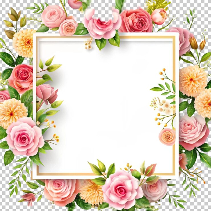 PSD diseño de ramos de flores forales diseño de tarjetas de boda