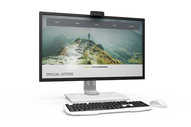 Diseño realista de la computadora