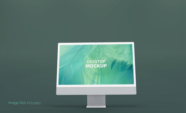 Diseño realista de maqueta de pantalla Dekstop PSD
