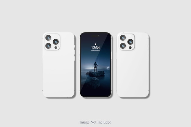Diseño realista de la maqueta del teléfono 14 Pro Max