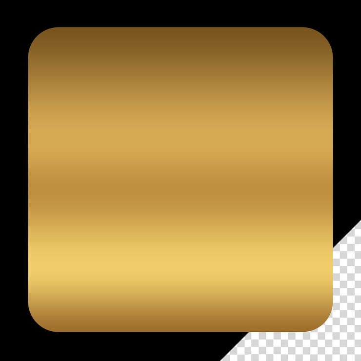 PSD diseño rectangular de marco cuadrado dorado de lujo de forma transparente psd plantilla de diseño dorado cuadrado