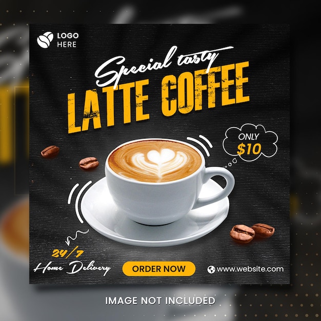 Diseño de redes sociales de café