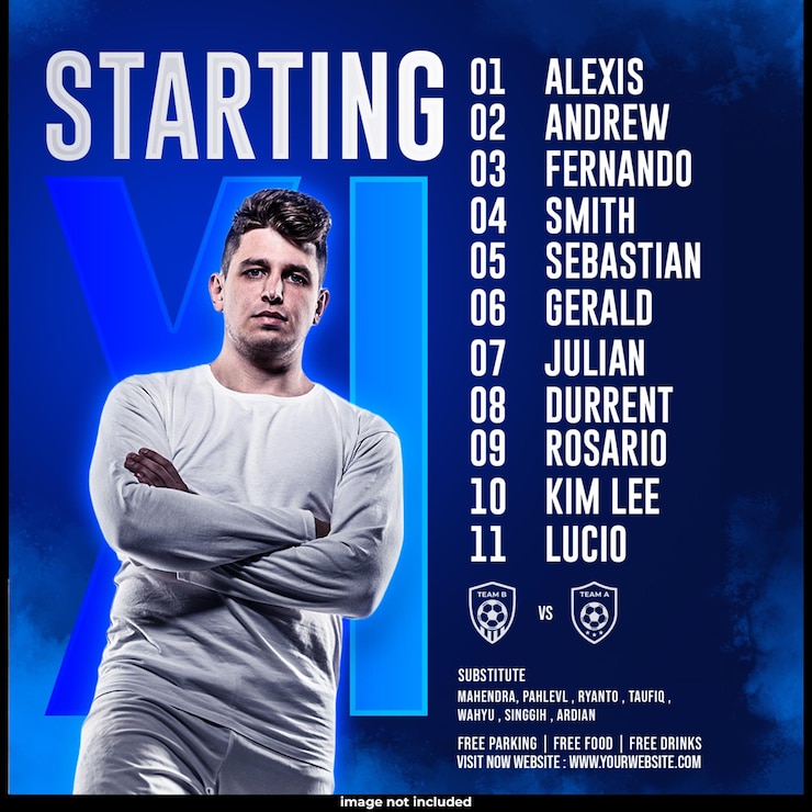 PSD diseño de redes sociales después del fútbol