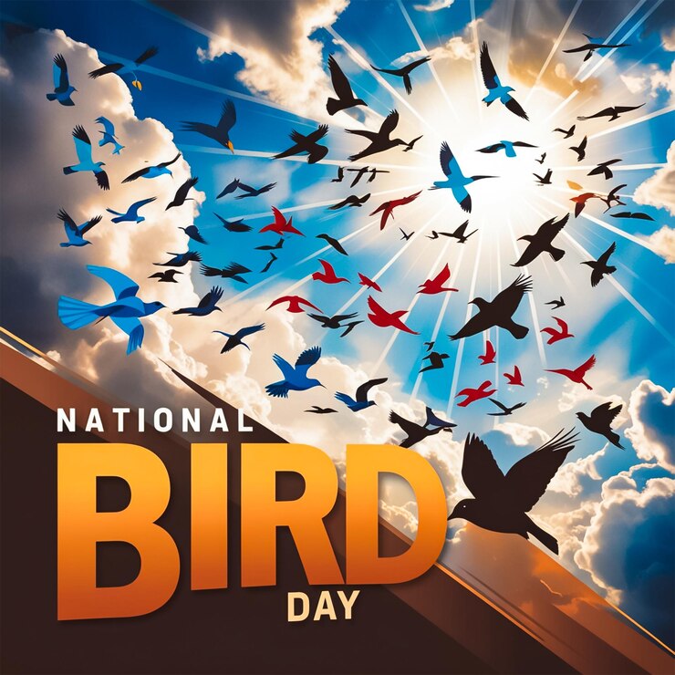 PSD diseño de redes sociales para el día nacional de las aves