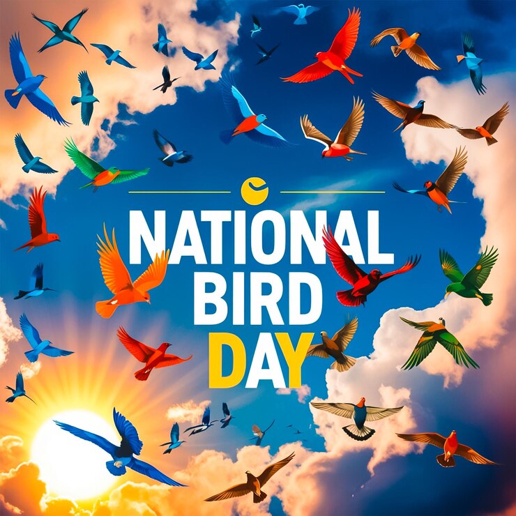 PSD diseño de redes sociales para el día nacional de las aves