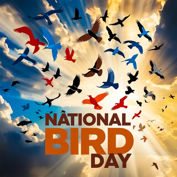 PSD diseño de redes sociales para el día nacional de las aves