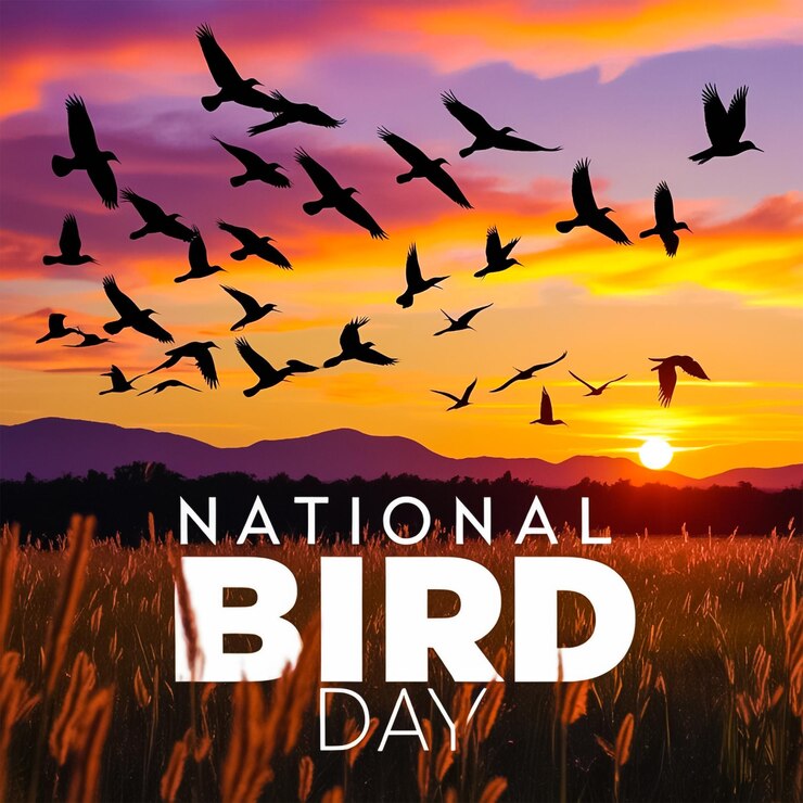 PSD diseño de redes sociales para el día nacional de las aves