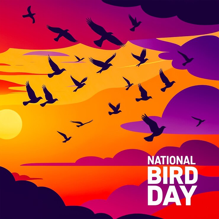 PSD diseño de redes sociales para el día nacional de las aves