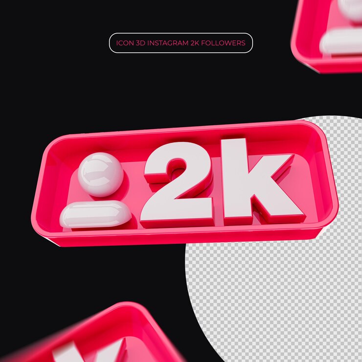 PSD diseño de renderizado 3d de notificación de seguidor de instagram