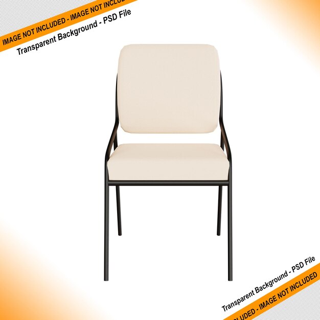 Diseño de renderizado 3d de una silla para necesidades de muebles.
