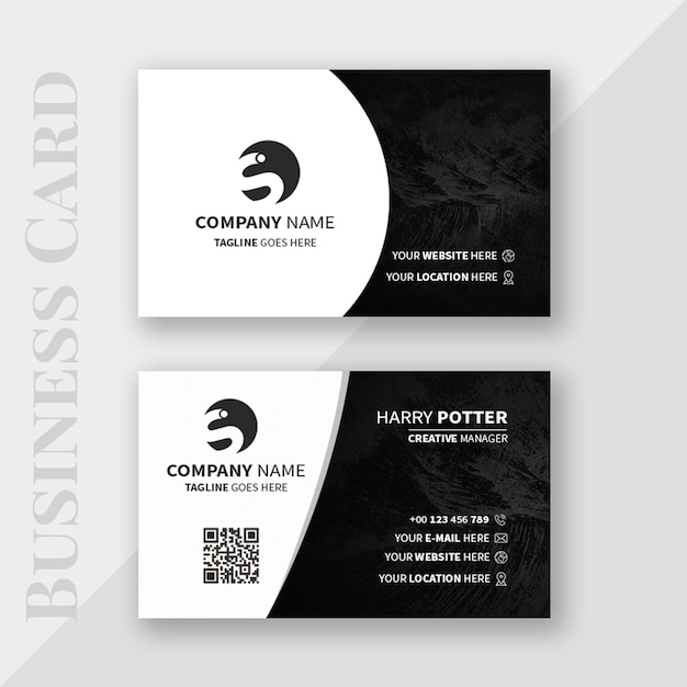 Diseño sencillo de tarjetas de visita