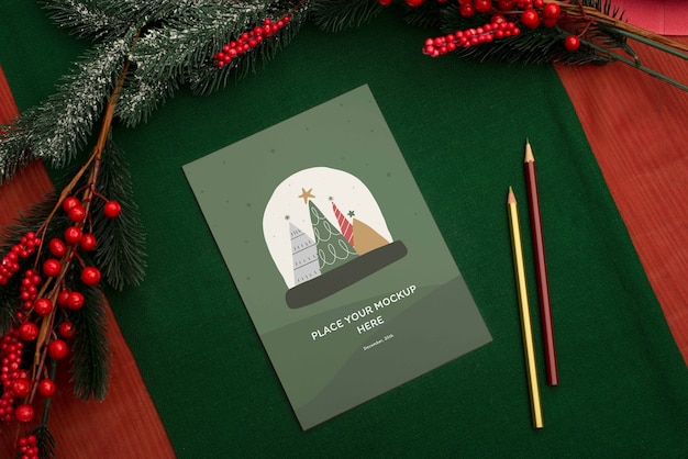 Diseño de la tarjeta de felicitación de Navidad
