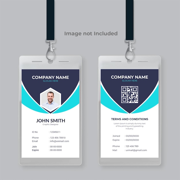Diseño de tarjeta de identificación de médico médico