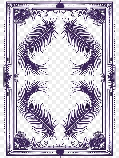 PSD diseño de tarjetas postales inspiradas en vector gatsby con un estilo de marco opulento diseño de tatuaje de corte cnc