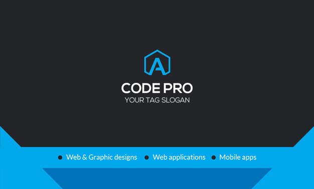 Diseño de tarjetas de visita Code Pro