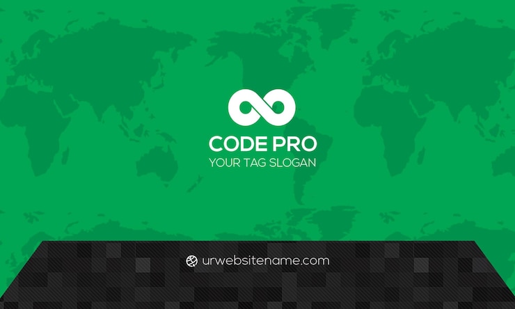 PSD diseño de tarjetas de visita code pro