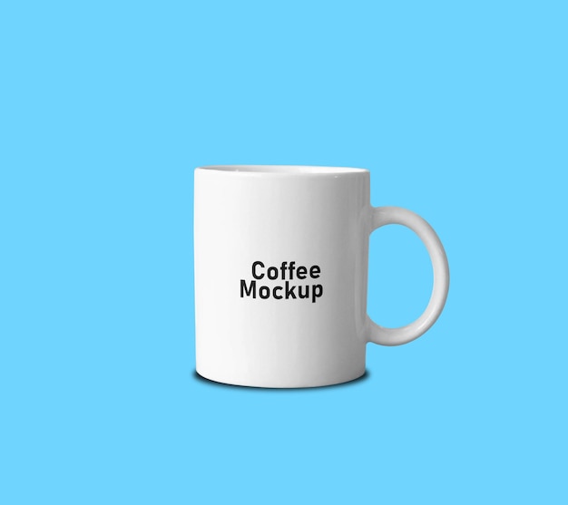 Diseño de la taza blanca y la taza de café